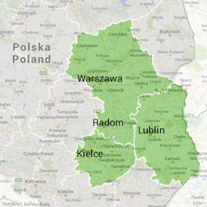 Mapa terenu działania